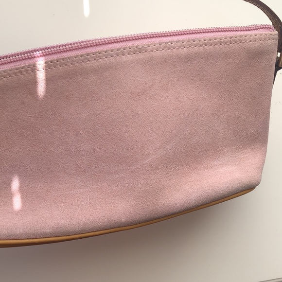 Auth GUCCI pink suede purse - Picture 11 of 12